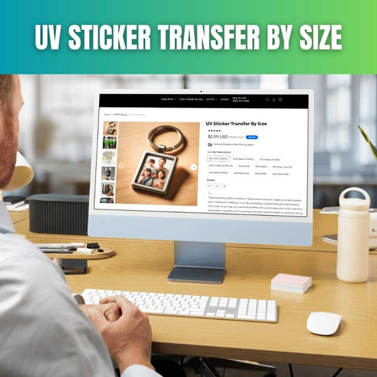 UV Sticker Transfer By Size